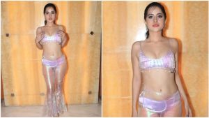 Urfi Javad new look उर्फी जावेद ने पहनी नेट की बिकनी और जबरदस्त लुक से लोगो के उड़ाए होश